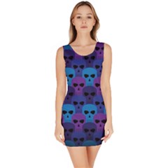 Skull Pattern Wallpaper Bodycon Dress by Ket1n9