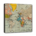 Vintage World Map Mini Canvas 8  x 8  (Stretched) View1