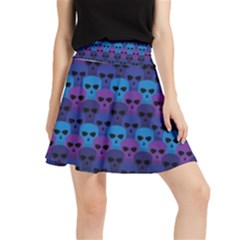 Skull Pattern Wallpaper Waistband Skirt by Ket1n9