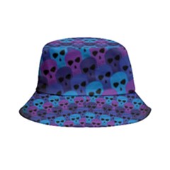 Skull Pattern Wallpaper Inside Out Bucket Hat by Ket1n9