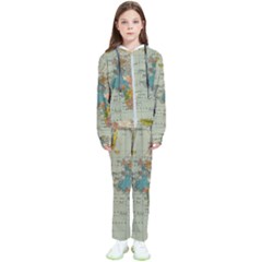 Vintage World Map Kids  Tracksuit by Ket1n9