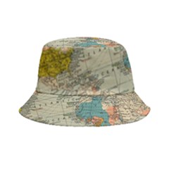 Vintage World Map Bucket Hat by Ket1n9