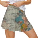 Vintage World Map Women s Skort View3