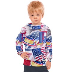 United States Of America Usa  Images Independence Day Kids  Hooded Pullover by Ket1n9