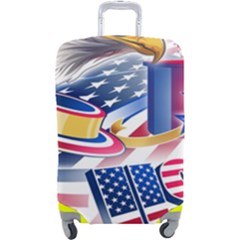 United States Of America Usa  Images Independence Day Luggage Cover (large) by Ket1n9