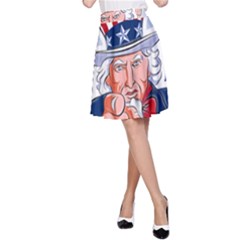 Independence Day United States Of America A-line Skirt by Ket1n9