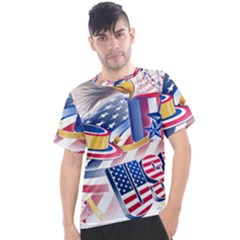 United States Of America Usa  Images Independence Day Men s Sport Top by Ket1n9