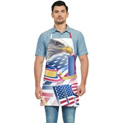 United States Of America Usa  Images Independence Day Kitchen Apron by Ket1n9