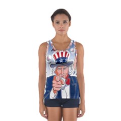 Independence Day United States Of America Sport Tank Top  by Ket1n9