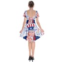 Independence Day United States Of America Short Sleeve Bardot Dress View2