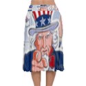 Independence Day United States Of America Velvet Flared Midi Skirt View2