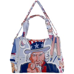 Independence Day United States Of America Double Compartment Shoulder Bag by Ket1n9