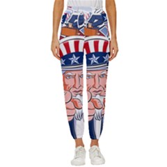 Independence Day United States Of America Women s Cropped Drawstring Pants by Ket1n9