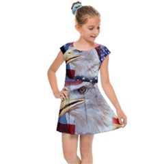 United States Of America Images Independence Day Kids  Cap Sleeve Dress by Ket1n9