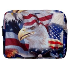 United States Of America Images Independence Day Make Up Pouch (large) by Ket1n9