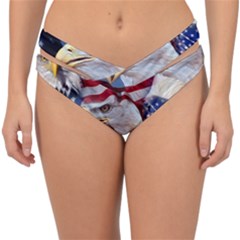 United States Of America Images Independence Day Double Strap Halter Bikini Bottoms by Ket1n9