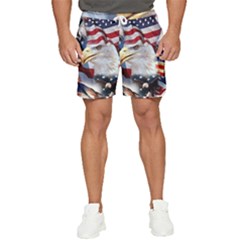 United States Of America Images Independence Day Men s Runner Shorts by Ket1n9