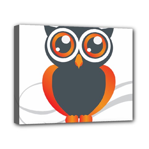 Owl Logo Canvas 10  X 8  (stretched) by Ket1n9