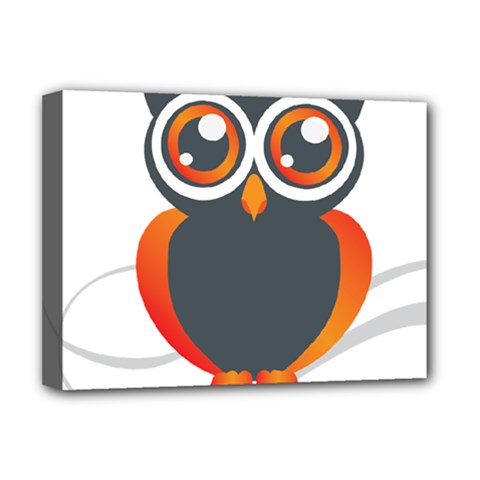 Owl Logo Deluxe Canvas 16  X 12  (stretched)  by Ket1n9