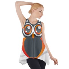 Owl Logo Side Drop Tank Tunic by Ket1n9