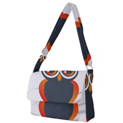 Owl Logo Full Print Messenger Bag (l) by Ket1n9