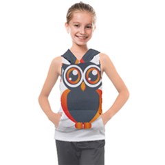 Owl Logo Kids  Sleeveless Hoodie by Ket1n9