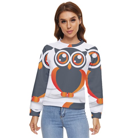 Owl Logo Women s Long Sleeve Raglan T-shirt by Ket1n9