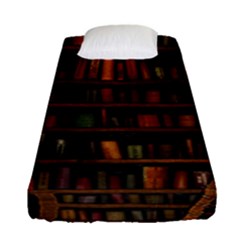 Books Library Fitted Sheet (single Size) by Ket1n9