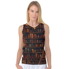 Books Library Women s Basketball Tank Top by Ket1n9