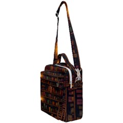 Books Library Crossbody Day Bag by Ket1n9