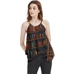 Books Library Flowy Camisole Tank Top by Ket1n9