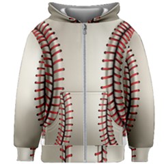 Baseball Kids  Zipper Hoodie Without Drawstring by Ket1n9