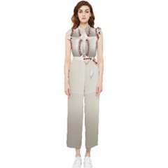 Baseball Women s Frill Top Chiffon Jumpsuit by Ket1n9