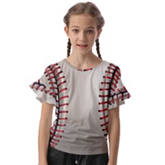 Baseball Kids  Cut Out Flutter Sleeves by Ket1n9