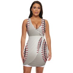 Baseball Draped Bodycon Dress by Ket1n9