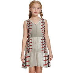 Baseball Kids  Sleeveless Tiered Mini Dress by Ket1n9