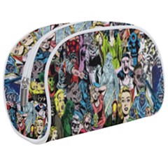 Vintage Horror Collage Pattern Make Up Case (medium) by Ket1n9