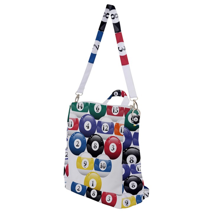 Racked Billiard Pool Balls Crossbody Backpack