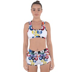 Racked Billiard Pool Balls Racerback Boyleg Bikini Set by Ket1n9