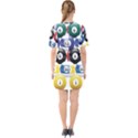 Racked Billiard Pool Balls Sixties Short Sleeve Mini Dress View2