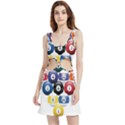 Racked Billiard Pool Balls Velour Cutout Dress View1