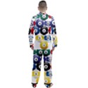 Racked Billiard Pool Balls Men s Long Sleeve Satin Pajamas Set View2