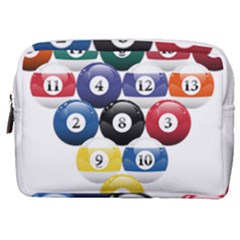 Racked Billiard Pool Balls Make Up Pouch (medium) by Ket1n9