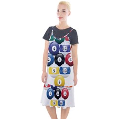 Racked Billiard Pool Balls Camis Fishtail Dress by Ket1n9