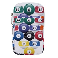 Racked Billiard Pool Balls Waist Pouch (large) by Ket1n9