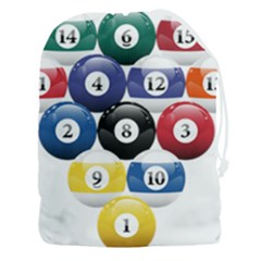 Racked Billiard Pool Balls Drawstring Pouch (3xl) by Ket1n9