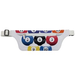 Racked Billiard Pool Balls Active Waist Bag by Ket1n9