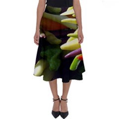 Bright Peppers Perfect Length Midi Skirt by Ket1n9