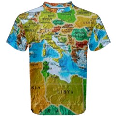 World Map Men s Cotton T-shirt by Ket1n9