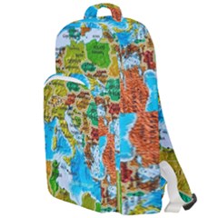 World Map Double Compartment Backpack by Ket1n9